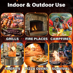 HGD indoor-outdoor firestarter suitable for BBQs and fireplaces.
