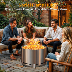 HGD removable ash pan enables quick clean-up after fires