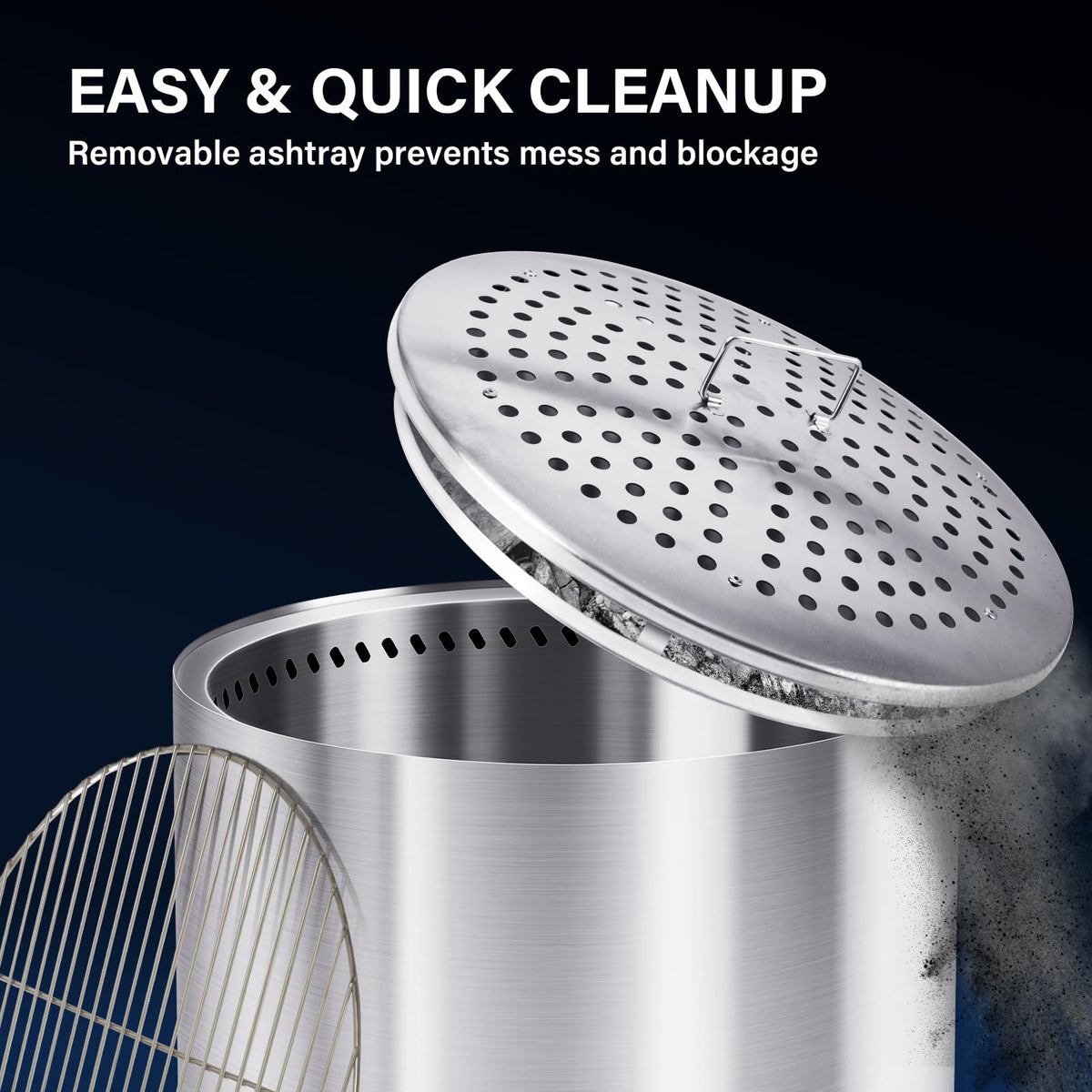 HGD secondary combustion design increases heat while reducing smoke