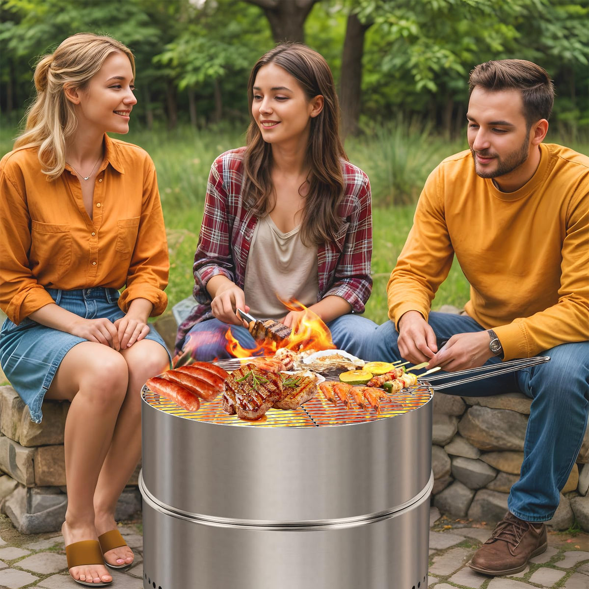 HGD smokeless fire pit camping ready for outdoor adventures