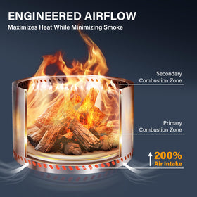 HGD wood-burning patio firepit delivers cozy warmth during outdoor evenings