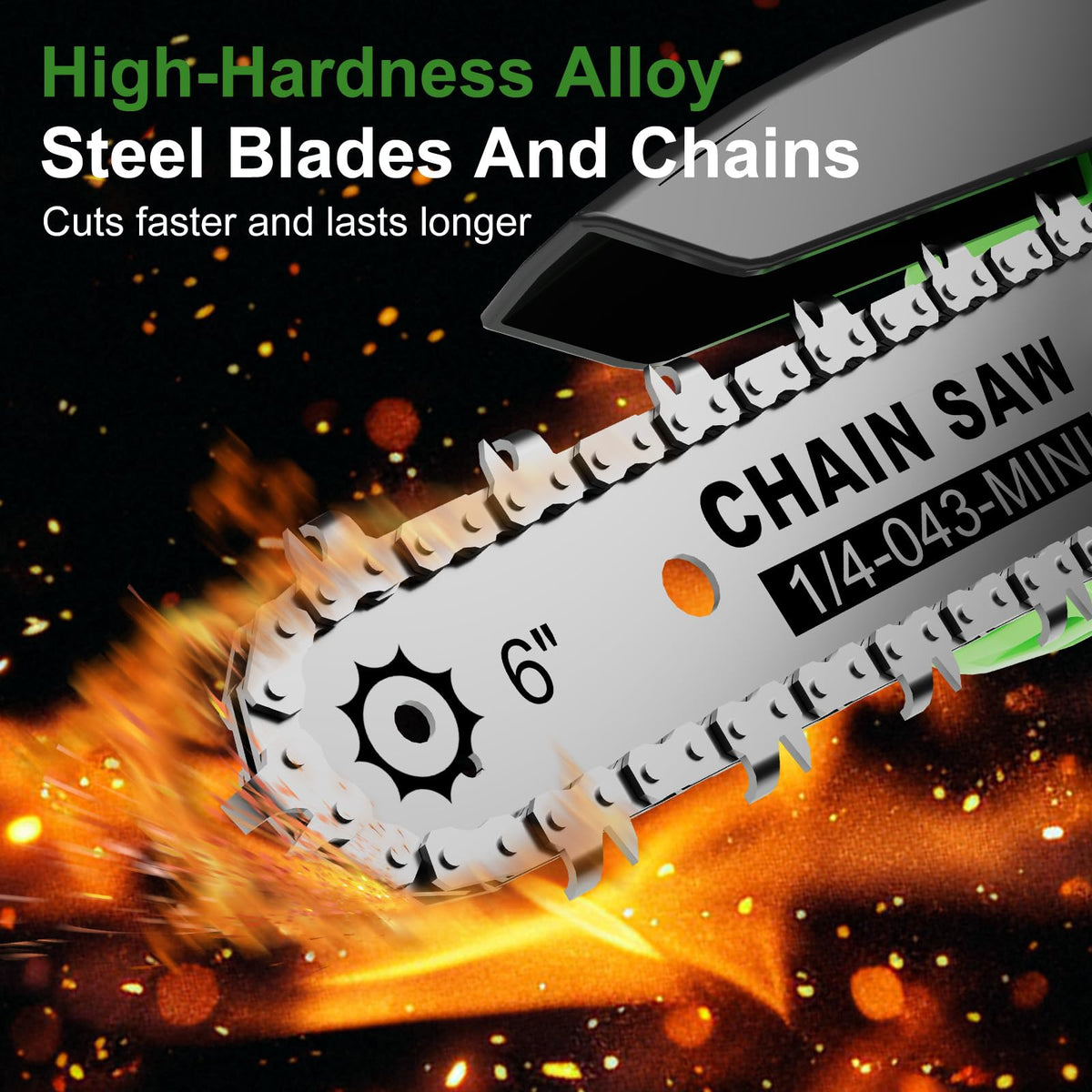 Hguptgw tool-free tensioner speeds chain adjustments for efficiency.