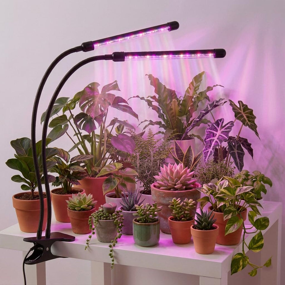 H HNMA HN clip-on grow light base for stable indoor mounting