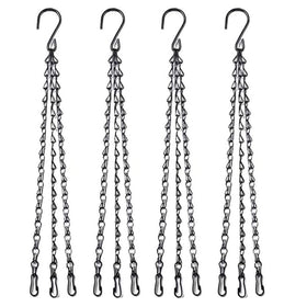 HHTHH 24in black hanging chain for pots with weather-resistant finish.