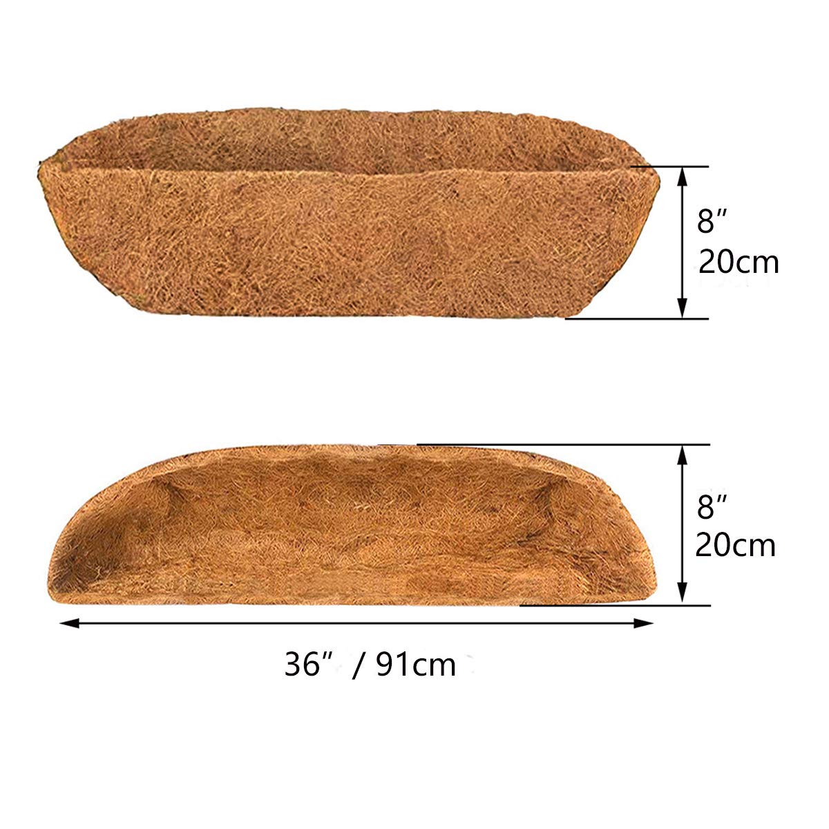 HHTHH replaceable coir liner window box demonstrates secure attachment and easy upkeep