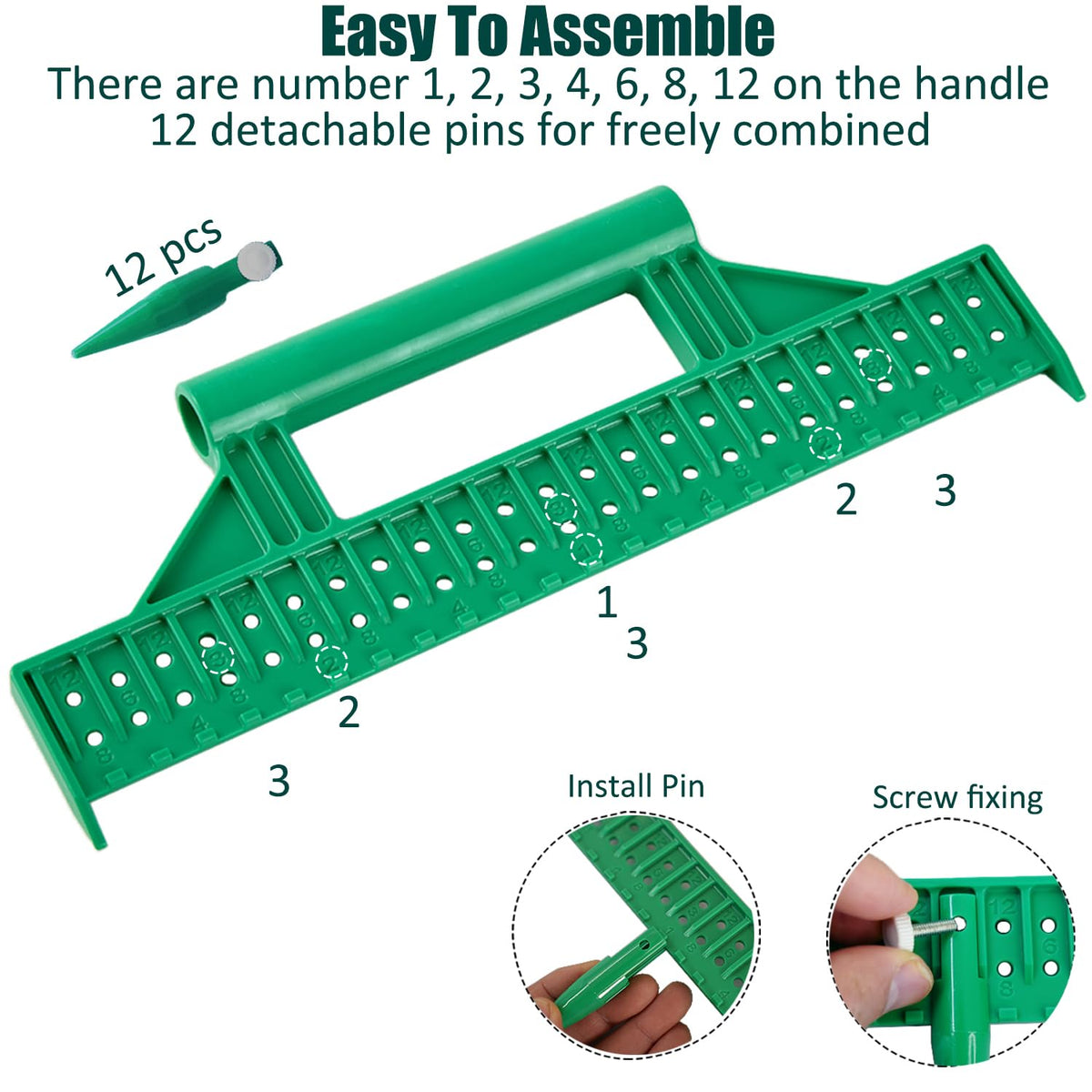 Tool creates neat planting holes and steady seed placement.