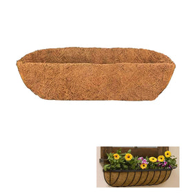 HHTHH trough coco liner fits a 48inch window box for lush blooms.