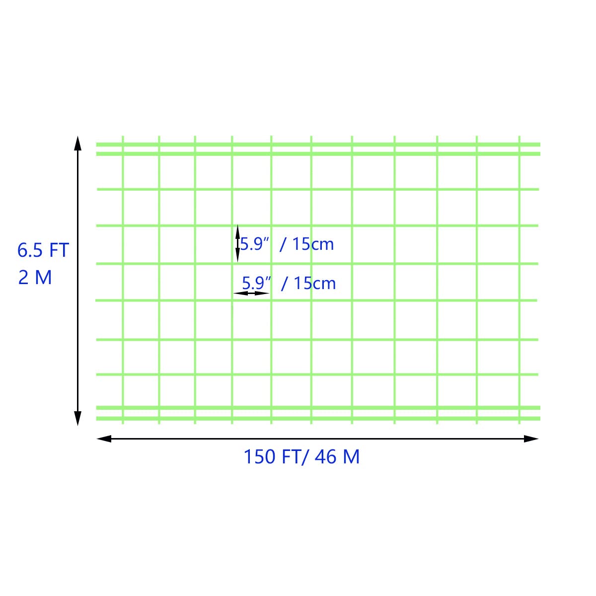 HHTHH heavy-duty plant-support net close-up shows durable mesh for strong vines