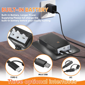 Hhuiyu 360-degree bracket enables flexible mounting for optimal sun exposure.