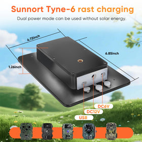 Hhuiyu outdoor-ready solar kit works in forests, backyards, and remote spots.