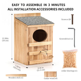 HHWODB Bird Stand perch provides safe roosting for owls.