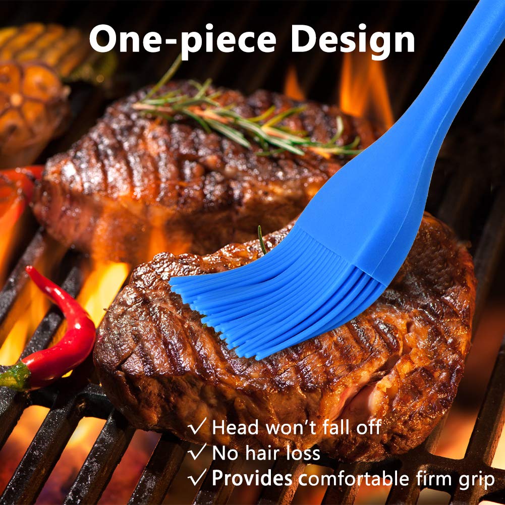 Hhyn large black silicone basting brush with heat resistance for ovens