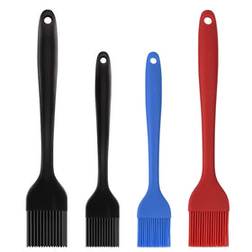 Hhyn large red silicone basting brush for even glaze on grilled meat
