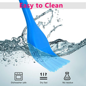 Hhyn small blue silicone basting brush for delicate pastry work