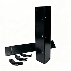 Hi Flame powder-coated steel brackets resist weather for long-lasting garden setups.