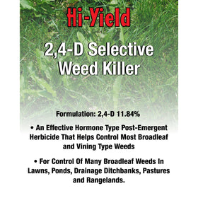 Hi-Yield 21416 being applied to a lawn for broadleaf weed control.