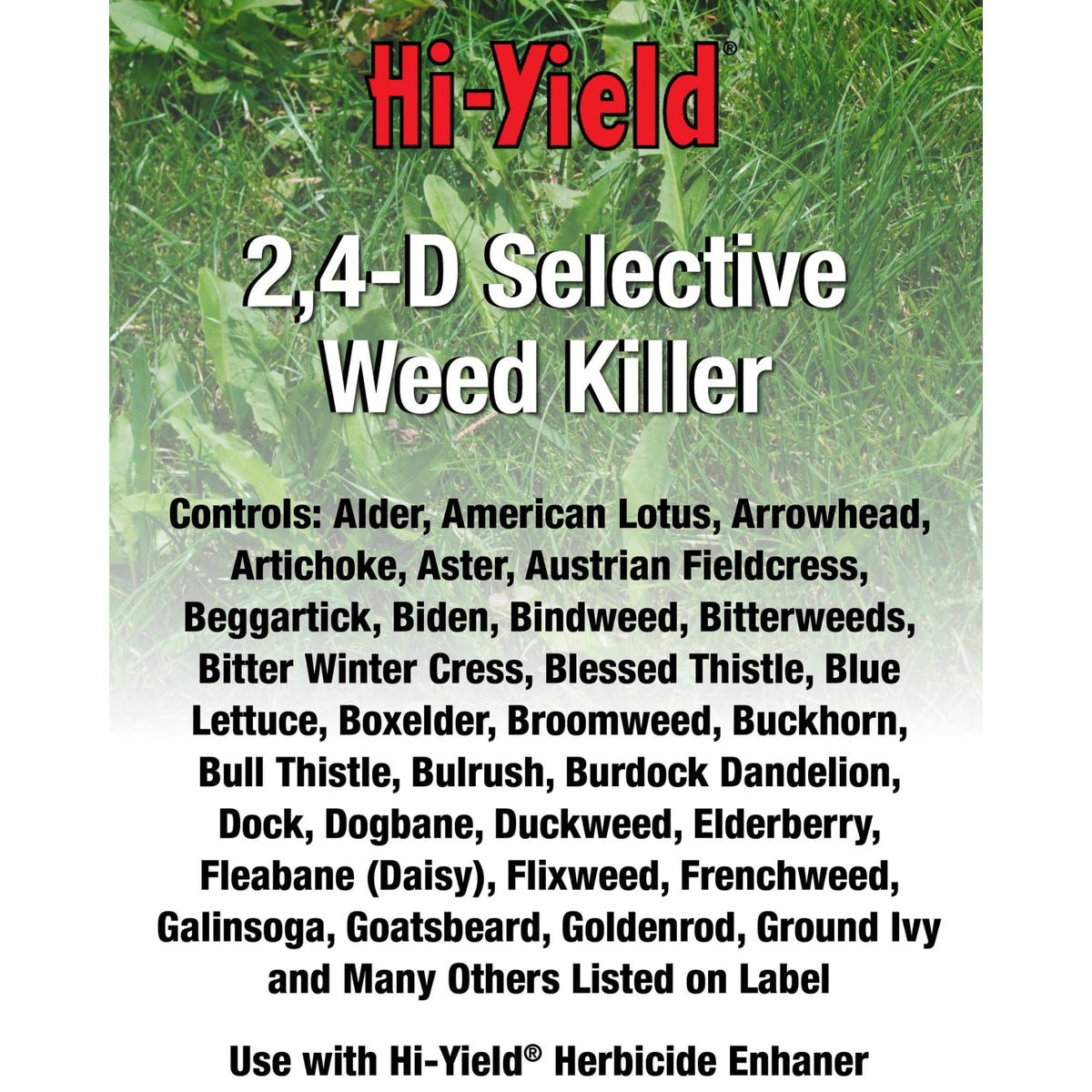 Hi-Yield 21416 label shows application rates and guidelines.