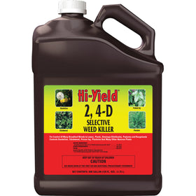 Hi-Yield 21416 bottle for selective weed control in lawns and landscapes.