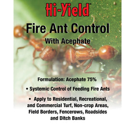 Hi-Yield Fire Ant Control packaging with clear usage guidance boosts safe application.