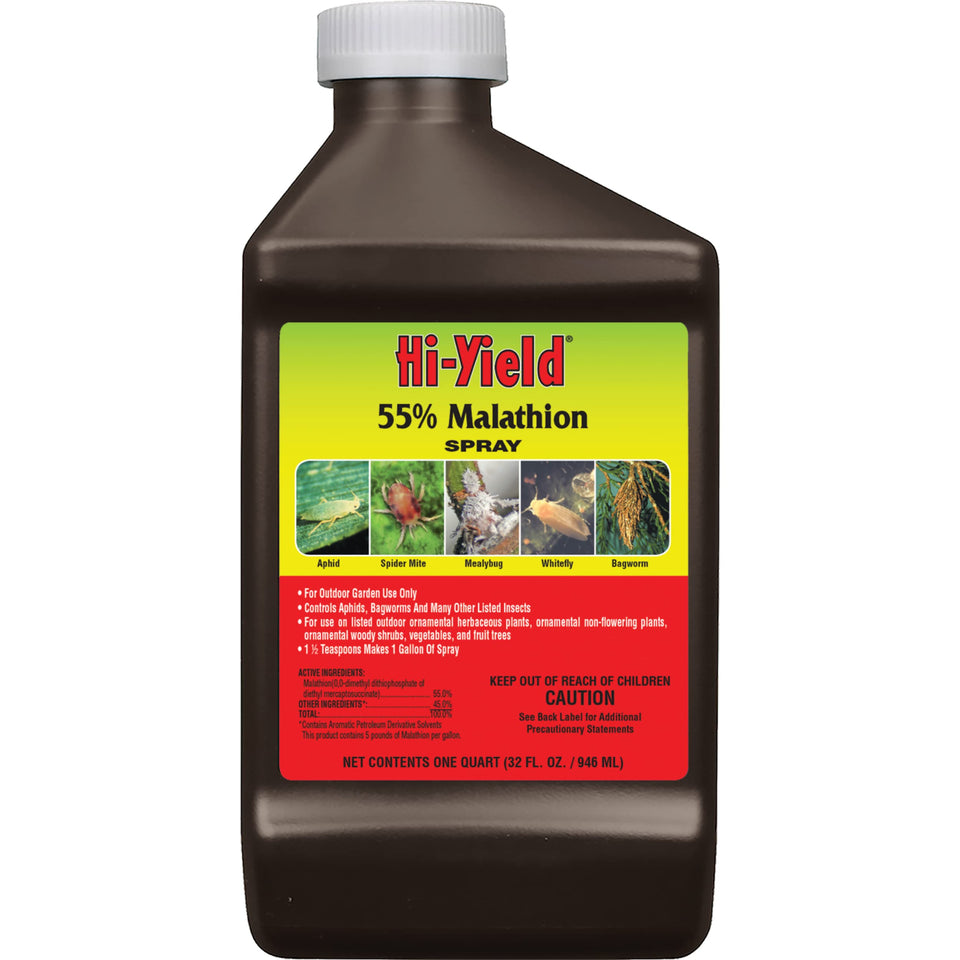 Hi-Yield Malathion spray bottle 32 oz for garden pest control