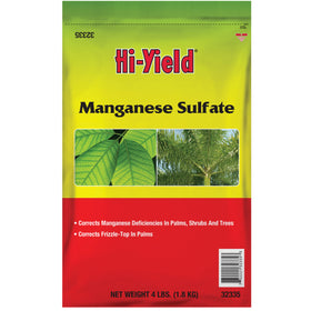 Hi-Yield Manganese Sulfate 4lb bag ready to address manganese deficiency in plants