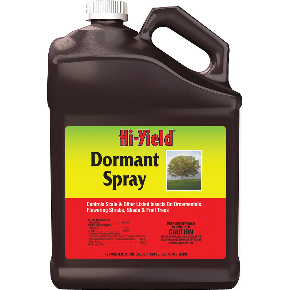 Hi-Yield VPG DPD Dormant Spray Oil gallon bottle for tree pest protection during dormancy
