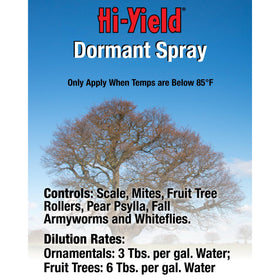 Hi-Yield VPG DPD Dormant Spray Oil gallon label showing use with insecticides and fungicides