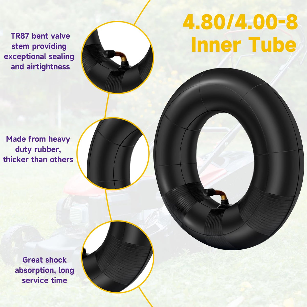 HIAORS inner tube for wood chippers offering stability and consistent tire pressure.