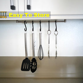 Hiash 9-Inch tongs, rust-proof, non-toxic steel for long-lasting use