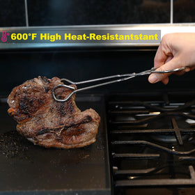Hiash 9-Inch tongs, scissor action for precise turning