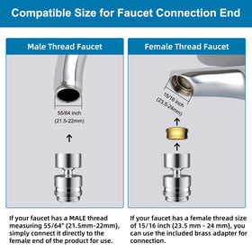 Hibbent chrome-plated brass construction highlights rust resistance for outdoor use