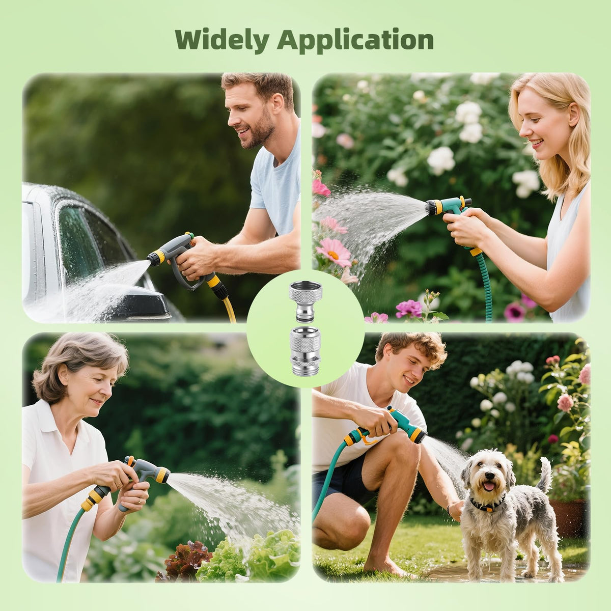 Hibbent durable brass quick-fit for reliable outdoor watering.