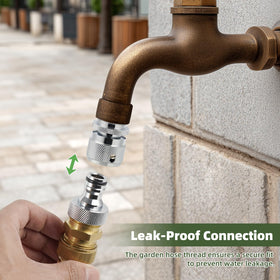 Hibbent easy installation brass connector for simple setup.
