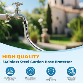 Hibbent outdoor faucet compatibility enables quick setup for garden and car washing.