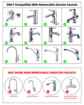Hibbent removable aerator compatibility note for proper installation