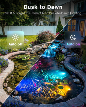 HIBOITEC long 16.4 ft lead cable reaches distant water features.