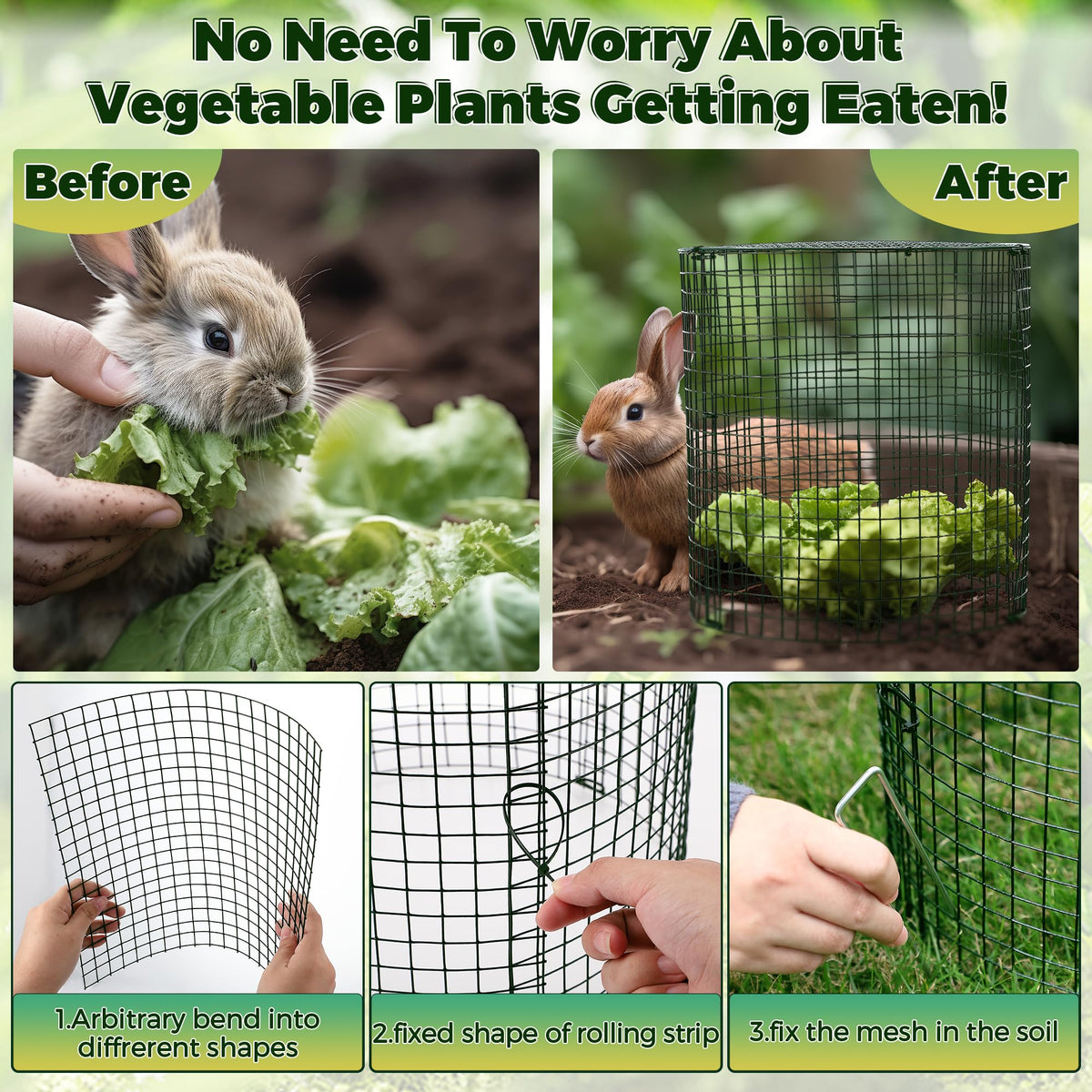 Hiboom garden ties 120-count for quick, durable cage fastening