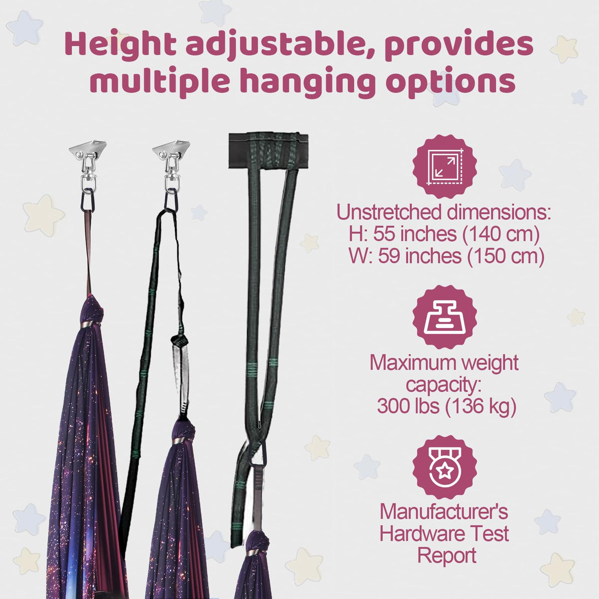 HiCamer soft, durable fabric provides comfortable, long-lasting use.