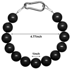 Hicarer beaded flag retainer ring positioned close to the pole for secure hoisting.