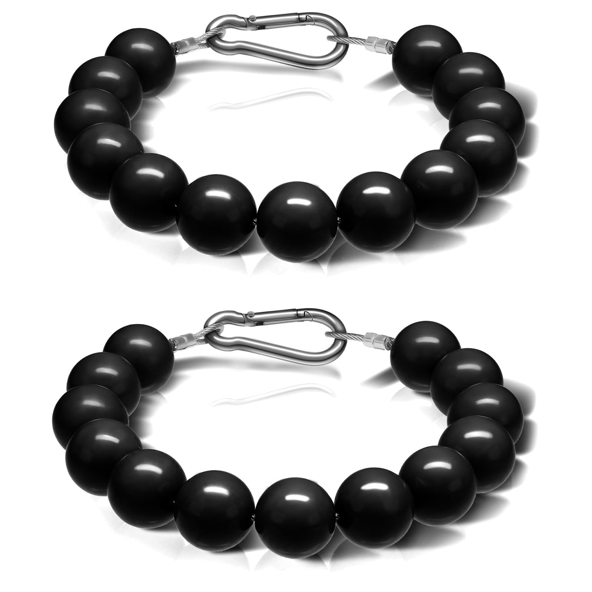 Hicarer beaded flagpole retainer ring keeps the flag close to the pole for smooth hoisting.