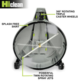 Hiclean 12-inch cleaning path covers more area for quicker driveway and patio work