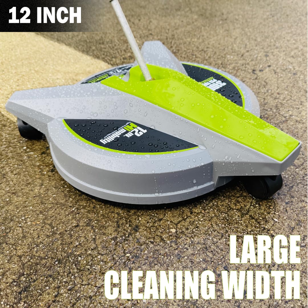 Hiclean dual spinning nozzles for fast, streak-free results on driveways and patios