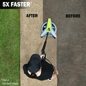 Hiclean quick-connect 1-4 inch fitting enables easy setup with electric wands