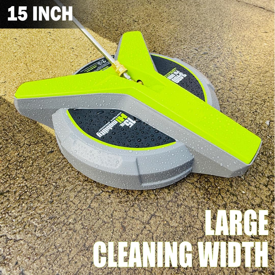 Hiclean surface cleaner is ideal for patios, driveways, and sidewalks.