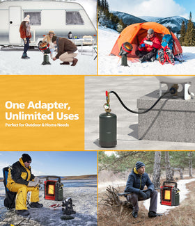HICOOI outdoor campsite setup demonstrates safe, eco-friendly refilling.