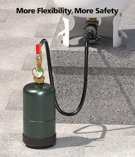 HICOOI propane adapter promotes safe and reusable refills at campsites.
