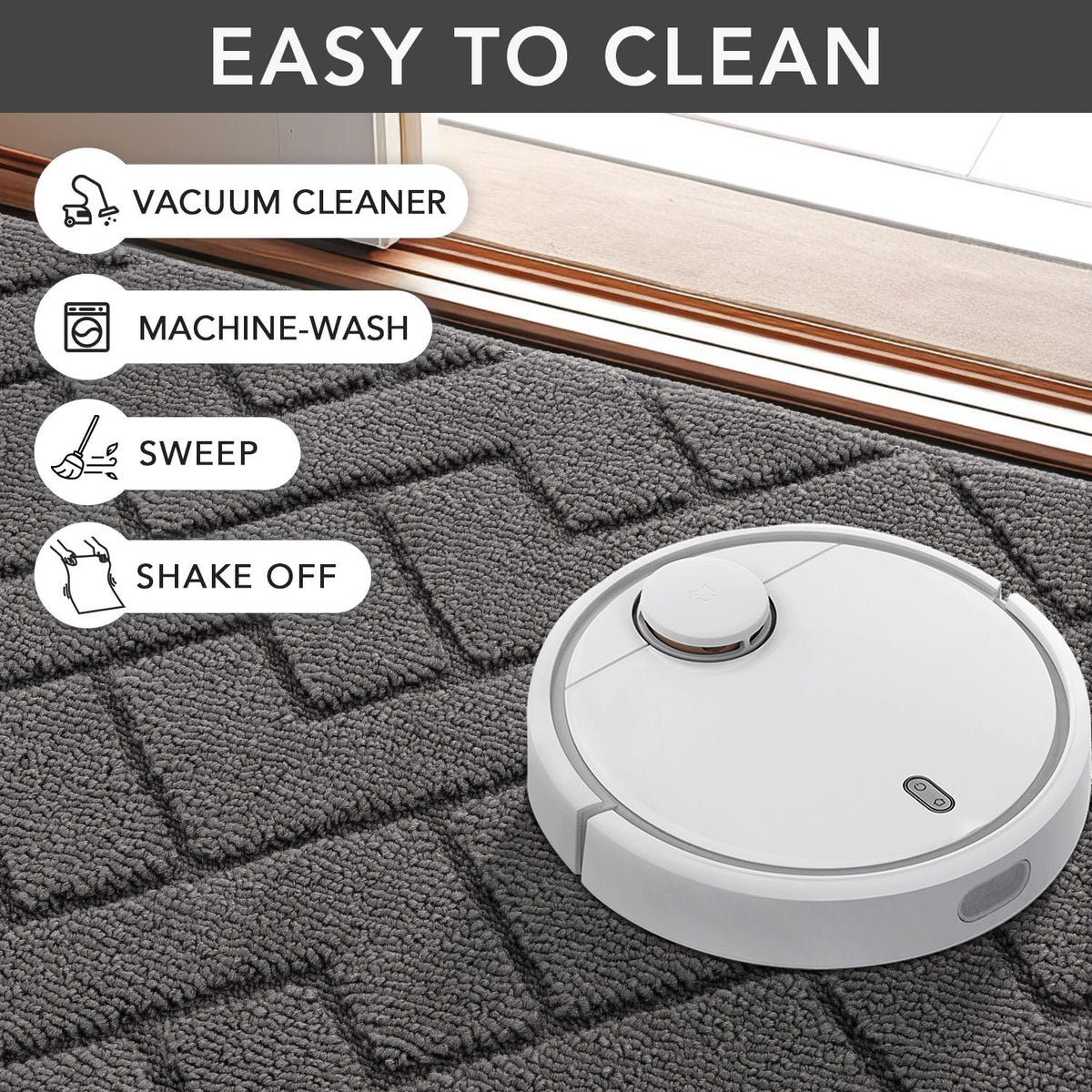 Ideal for entryways and pathways in all weather with hicorfe Dirt Trapper