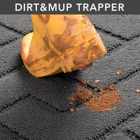 Machine washable hicorfe Dirt Trapper mat for easy cleaning
