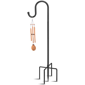 HIEDUYT 5-prong base provides stable outdoor mounting for bird feeders.