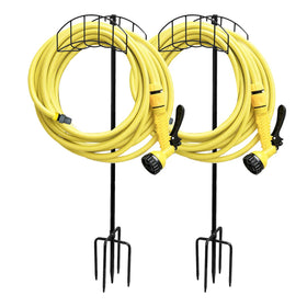 HIEDUYT hose holder base with 5-prong design for stable ground support.